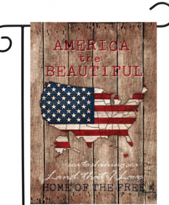 Briarwood Lane America the Beautiful Map Garden Flag #GFBL-G00170