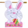 Briarwood Lane Easter Bunny Applique House Flag #H00847