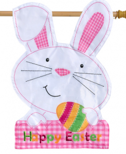 Briarwood Lane Easter Bunny Applique House Flag #H00847