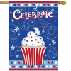 Briarwood Lane Patriotic Cupcake House Flag #H00758