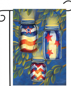 Briarwood Lane Patriotic Luminaries Garden Flag #GFBL-G00388