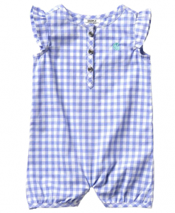 Carhartt Girls' Infant Woven Plaid Romper #CM9678