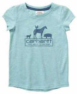 Carhartt Girls' S/S Heather Tee #CA9760