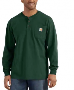 Carhartt Men's Workwear L/S Henley T-Shirt #K128