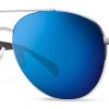 Abaco Burton Silver Deep Blue Mirror