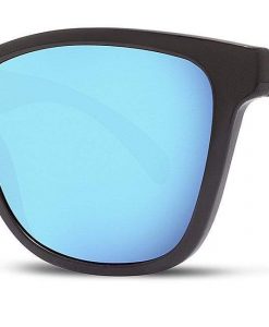 Abaco Kai Matte Black Caribbean Blue Mirror