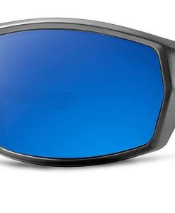 Abaco Octane Matte Black Deep Blue Mirror