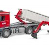 Bruder MB Arocs Truck w/ Roll-Off-Container + Mini Excavator #BT3624