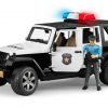 Bruder Jeep Rubicon Police Car w/ Policeman #BT2526