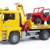 Bruder MAN TGA Breakdown Truck w/ Cross Country Vehicle #BT2750