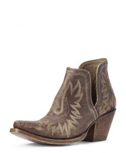 Ariat Women's Dixon Naturally Distressed Stonewash Brown Bootie #10031487