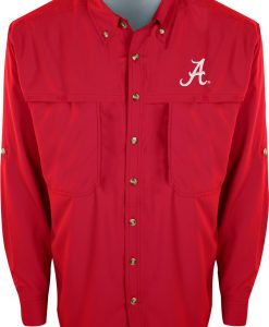 Drake Men's Alabama L/S Mesh Back Flyweight Shirt #SD-ALA-7101