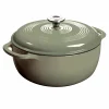 Lodge Logic 6 Quart Desert Sage Enameled Cast Iron Dutch Oven #EC6D50