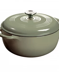 Lodge Logic 6 Quart Desert Sage Enameled Cast Iron Dutch Oven #EC6D50