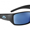 Blue Otter Polarized Sunglasses Big Creek Matte Black-Night Blue Nylon