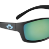 Blue Otter Polarized Sunglasses Oconee Matte Black-Deep Green Nylon