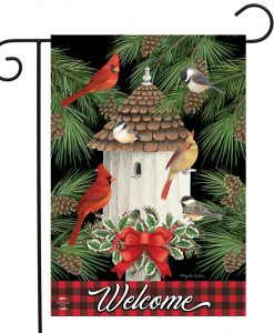 Briarwood Lane Holiday Bird Gathering Garden Flag #G01352