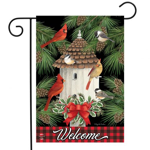 Briarwood Lane Holiday Bird Gathering Garden Flag #G01352