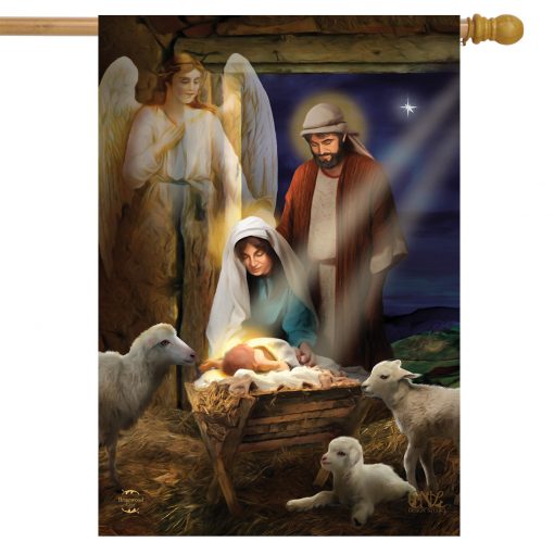 Briarwood Lane Holy Nativity House Flag #H01335