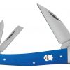 Case Knife Smooth Blue G-10 Seahorse Whittler #CK10882