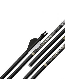 Easton Arrows Hexx 6mm Carbon Speed Arrow 2″ Vanes - 6 Pack #820754TF