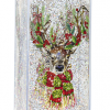 Ganz LED Light Up Shimmer Deer Lantern #157444