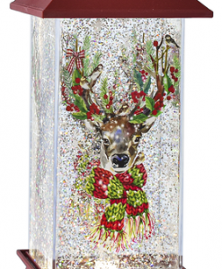 Ganz LED Light Up Shimmer Deer Lantern #157444