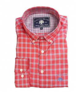 Live Oak Men's Plaid Twill Sport Shirt