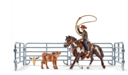 Schleich Team Roping With Cowboy #41418