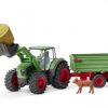 Schleich Tractor With Trailer #42379