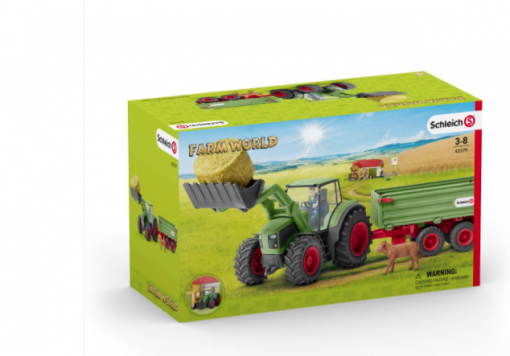 Schleich Tractor With Trailer #42379