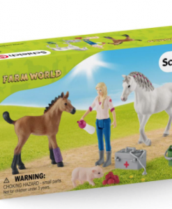 Schleich Vet Visiting Mare And Foal