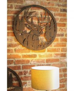 Evergreen Lasercut Deer Outdoor Metal Wall Decor #6M587