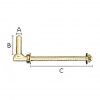 Gallagher Thru Post Gate Hanger - 14" #F0029U