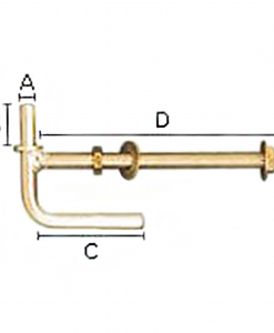 Gallagher Lock Thru Post Gate Hanger - 14" #F0046U