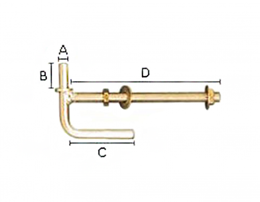 Gallagher Lock Thru Post Gate Hanger - 14" #F0046U