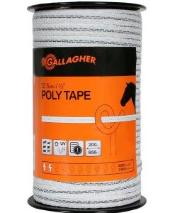 Gallagher Poly Tape White 656' #G62304