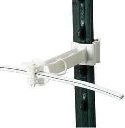 Gallagher HD T-Post 5" Offset Insulator - White #G650134