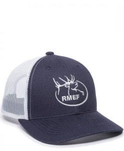 Outdoor Cap RMEF Meshback Navy/White Hat #RMEF15A