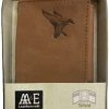 AA&E Leathercraft Cherokee Leather Trifold Wallet With Duck Embossed Emblem - Tan #314350270