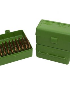 MTM R-50 Series Large Rifle Ammo Box Green #RL-50-10