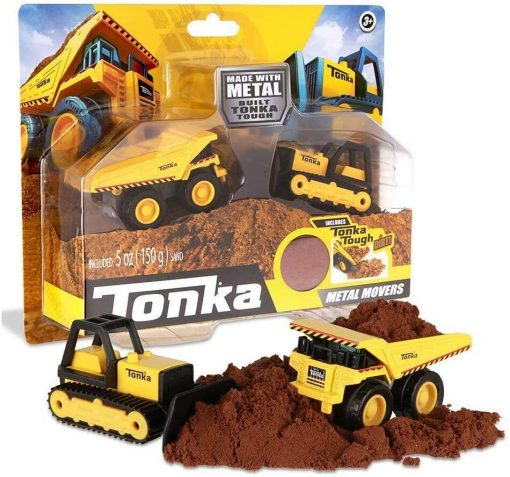 Schylling Tonka Metal Movers - Dump Truck And Bull Dozer #06039