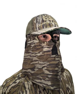 QuikCamo Mossy Oak Original Bottomland Hat with Camo Face Mask #QCF60OMOBLMES