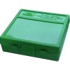 MTM Case-Gard Original Series Flip Top Handgun Ammo Box - Polymer Green #P-100-9-10