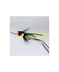 Betts Pop N' Hot - 10lb Frog-Black-Chartreuse Fly Lure #1201-10-4