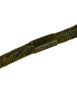 Jackall Flick Shake Finesse Worm, 6.8", Green Pumpkin #JFLSK68-GPP