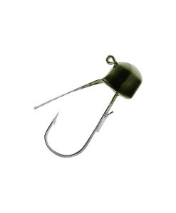 Z-Man Finesse ShroomZ- 1/6 Oz Green Pumpkin Weedless Jig Heads #FJHW16-01PK5