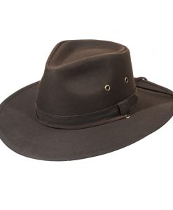 Turner Hats Aussie Oil Cloth Brown S/M