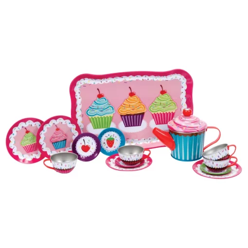 Schylling Cupcake Tin Tea Set #SCHCPTS