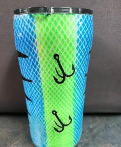 Custom Dipped Fish Double Walled Stainless Tumbler